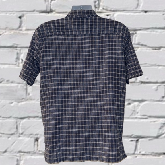 Patagonia Men’s Organic Cotton Button-Up Shirt XL| Blue Plaid| Short Sleeve - Picture 4 of 12